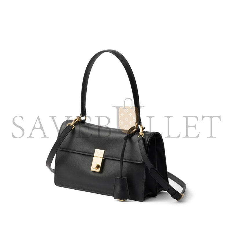 PRADA SOFT SOUND MEDIUM LEATHER SHOULDER BAG 1BN023 (28*16*10cm)